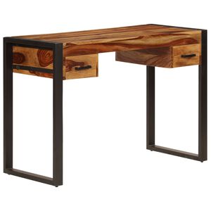 vidaXL Schreibtisch mit 2 Schubladen 110x50x77 cm Massivholz Akazie