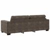 vidaXL Sofa 3 pcs Dunkelgrau 221 x 80 x 80 cm Leinenmischgewebe