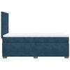 vidaXL Boxspringbett mit Matratze Blau 80x200 cm Samt
