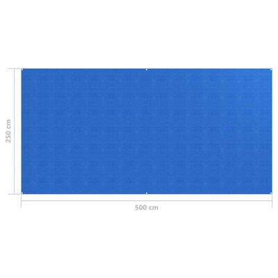 vidaXL Zeltteppich 250x500 cm Blau