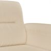 vidaXL 3-Sitzer-Sofa Creme 180 cm Mikrofasergewebe