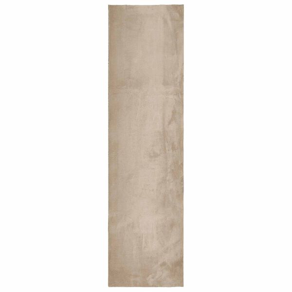 vidaXL Bereichsteppiche Rechtwinklig HUARTE Sand 300 x 80 cm Polyester