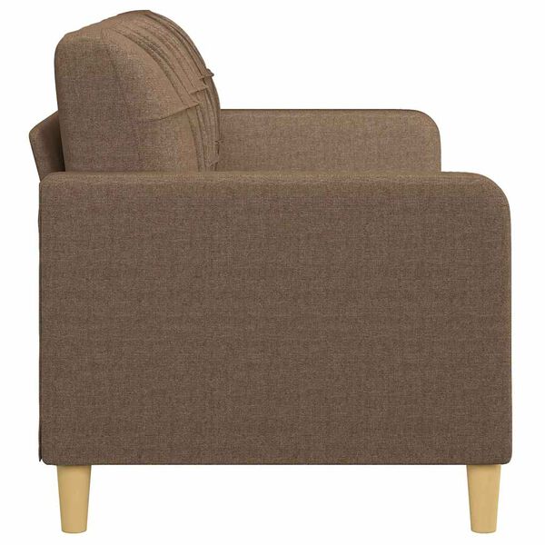 vidaXL 3-Sitzer-Sofa Braun 180 cm Stoff