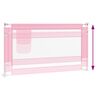 vidaXL Kleinkind-Bettschutzgitter Rosa 150x25 cm Stoff