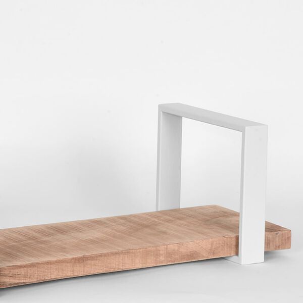 LABEL51 Wandregal Slam 60x23x20 cm M Holz/Wei&szlig;