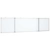 vidaXL Magnetisches Whiteboard Klappbar 160x40x1,7 cm Aluminium