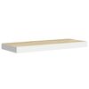 vidaXL Schweberegale 4 Stk. Eichen-Optik und Wei&szlig; 60x23,5x3,8 cm MDF