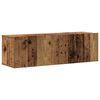 vidaXL 4-tlg. TV-Schrank-Set Wandmontage Altholz-Optik Holzwerkstoff