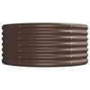 vidaXL Hochbeet Verzinkter Stahl 620x80x36 cm Braun