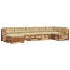 vidaXL Outdoor-Sofagarnitur 7 stk. Natur und Beige