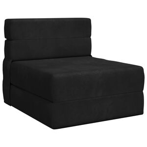 vidaXL Klappsofa Bett Schwarz 70 x 80 x 60 cm Stoff