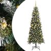 vidaXL K&uuml;nstlicher Weihnachtsbaum Gr&uuml;n 240 cm PVC, Plastik und Stahl