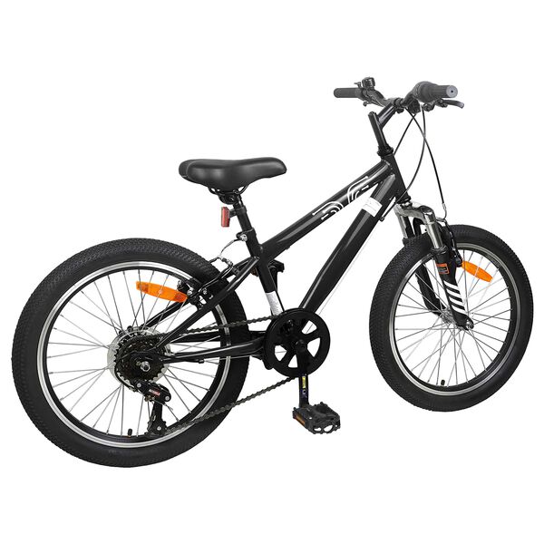 vidaXL Kids Mountain Bike 20 Zoll 6-Speed f&uuml;r 5-8 Jahre alt Schwarz
