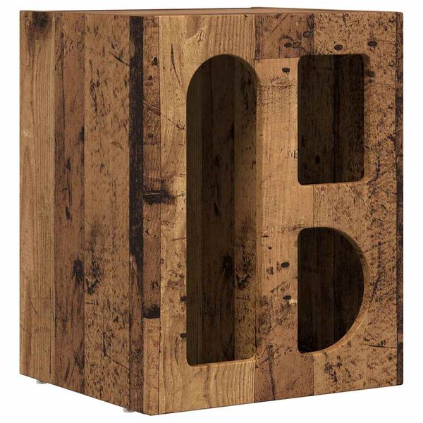 vidaXL Nachttisch Altholz 40 x 35 x 50 cm Holzwerkstoff