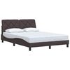 vidaXL Bettgestell ohne Matratze Dunkelbraun 140x190 cm Stoff
