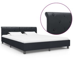 vidaXL Bettgestell Schwarz Kunstleder 180 &times; 200 cm