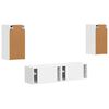 vidaXL TV-Schrankset 4 pcs Wei&szlig; Holzwerkstoff