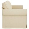 vidaXL Sofa Creme Gesamtabmessungen: 245 x 82 x 80 cm (B x T x H) Samt