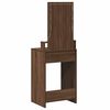 vidaXL Schminktisch mit Speicher Braun 50 x 41 x 140 cm Holzwerkstoff