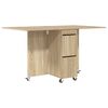 vidaXL Esstisch 2 pcs 140 x 80 x 77 cm Holzwerkstoff Sonoma-Eiche