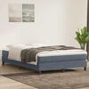 vidaXL Boxspringbett mit Matratze Dunkelgrau 140x220 cm Samt