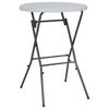 vidaXL Bartisch Klappbar Wei&szlig; 80x110 cm HDPE