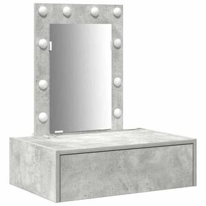 vidaXL Schminktisch Grau 60 x 40 x 70 cm Holzwerkstoff