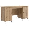 vidaXL Schreibtisch Artisan-Eiche Holzwerkstoff 142,5 x 50 x 75 cm