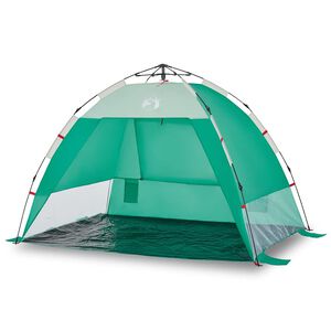 vidaXL Strandzelt 2 Personen Seegr&uuml;n Quick Release Wasserdicht