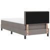 vidaXL Boxspringbett mit Matratze mit LED Taupe 100 x 200 cm Stoff