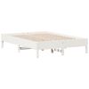 vidaXL Massivholzbett ohne Matratze Wei&szlig; 120x190 cm Kiefernholz