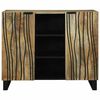vidaXL Sideboard Braun 90 x 33 x 75 cm massives Mangoholz