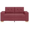 vidaXL Loveseat-Sofa Weinrot 160x77x82 cm Stoff