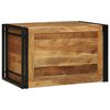 vidaXL Aufbewahrungsbox Braun und Schwarz 80 x 50 x 50 cm Akazienholz