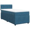 vidaXL Boxspringbett mit Matratze Blau 80x200 cm Samt