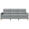 vidaXL 3-Sitzer-Sofa Hellgrau 180 cm Stoff