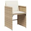 vidaXL Garten Essgruppe 5 pcs Beige Poly-Rattan