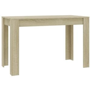 vidaXL Esstisch Sonoma-Eiche 120x60x76 cm Holzwerkstoff