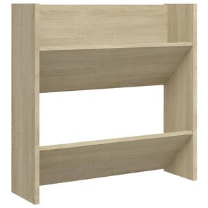 vidaXL Wand-Schuhschrank Sonoma-Eiche 60x18x60 cm Holzwerkstoff