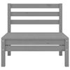 vidaXL 6-tlg. Garten-Lounge-Set Grau Kiefer Massivholz