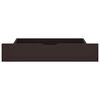 vidaXL Massivholzbett mit 4 Schubladen Dunkelbraun 140x200 cm Kiefer