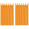 vidaXL Voile Vorh&auml;nge mit Schlaufen 2 Stk. Orange 140x175 cm