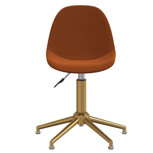 vidaXL Esszimmerst&uuml;hle 2 Stk. Drehbar Braun Samt