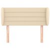 vidaXL Kopfteil mit Ohren Creme 83x23x78/88 cm Stoff