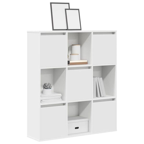 vidaXL Bücherregal Weiß 89x24x101,5 cm Holzwerkstoff