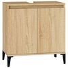 vidaXL Waschbeckenunterschrank Sonoma-Eiche 58x33x60 cm Holzwerkstoff