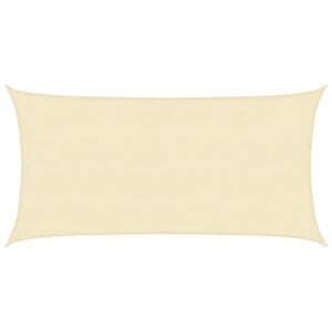 vidaXL Sonnensegel 160 g/m&sup2; Creme 4x7 m HDPE