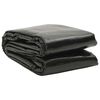 vidaXL Rechteckige Poolabdeckung 600x400 cm PE Schwarz