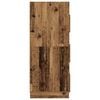 vidaXL W&auml;scheschrank mit Speicher mit T&uuml;r Altholz Holzwerkstoff