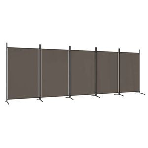 vidaXL 5-tlg. Paravent Anthrazit 433x180 cm Stoff